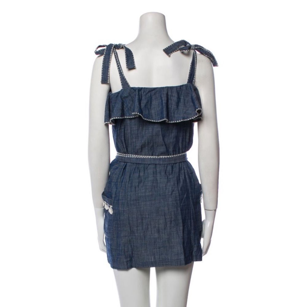 Banjanan Blue Square Neck Mini Dress - image 3